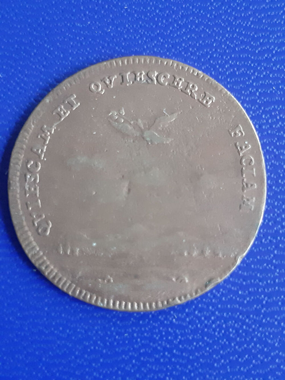 1677 jeton Paix de Nimv&egrave;gue balance pigeon 