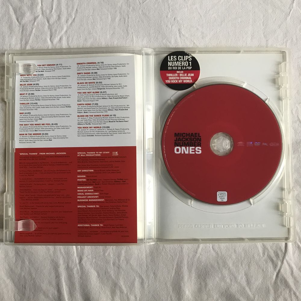 DVD Michael Jackson - Number Ones DVD et blu-ray