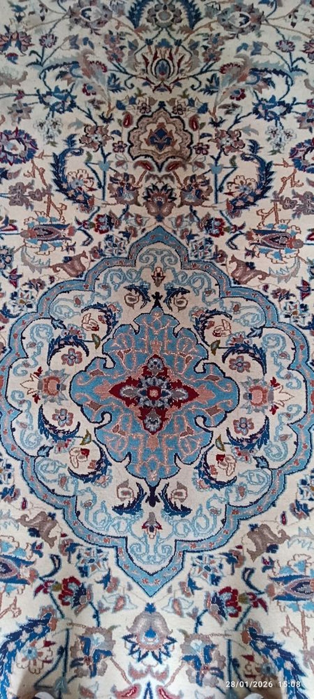 Deux Tapis Persans: 1 ISPAHAN &amp; 1 Nain Décoration