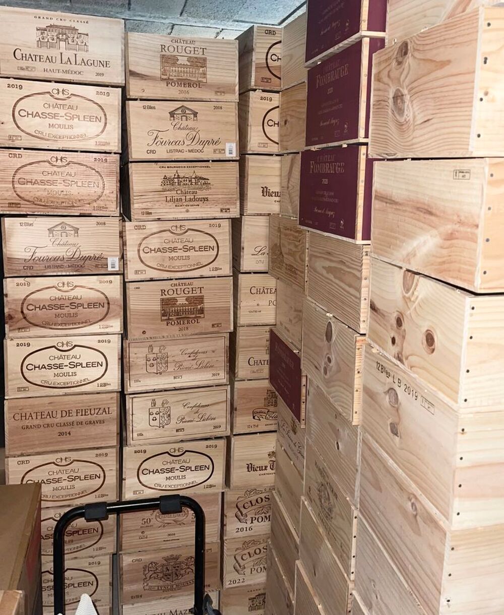 Caisses de vin sans couvercle ~ format 6 et 12 bouteilles Décoration