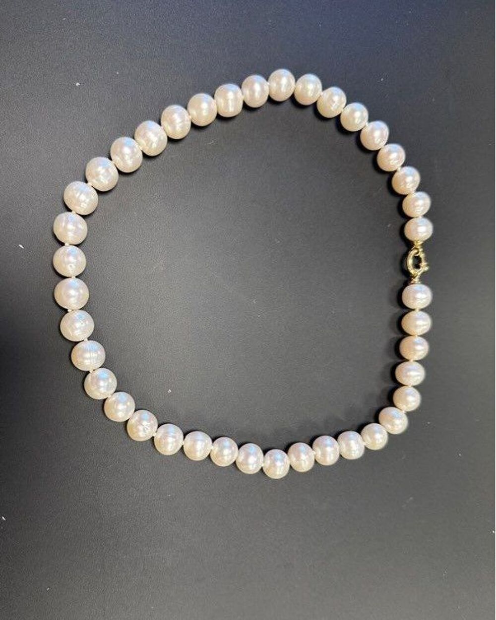 Collier V&eacute;ritable Perle De Culture &Eacute;cru Bijoux et montres