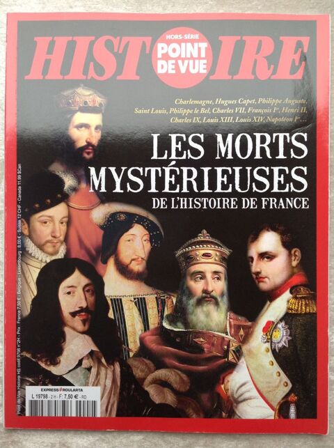   HISTOIRE POINT DE VUE MORTS MYSTRIEUSES Envoi Possible
