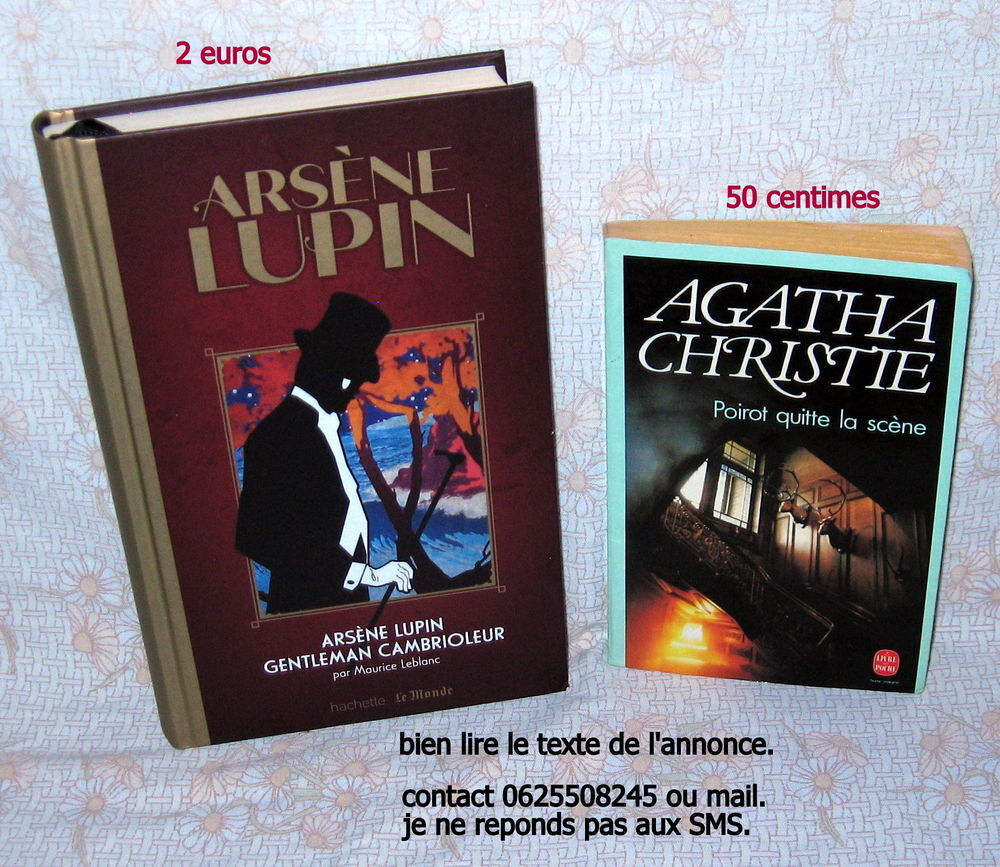 romans Lupin-Poirot-Morane et d autres. Livres et BD