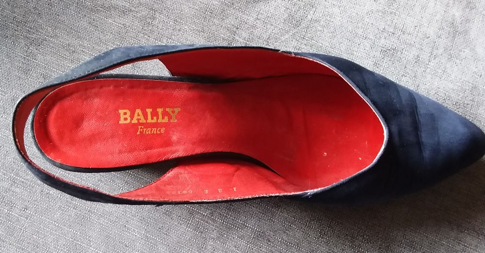 Sandales en Daim - Marine int&eacute;rieur Rouge - Pointure 36 Chaussures