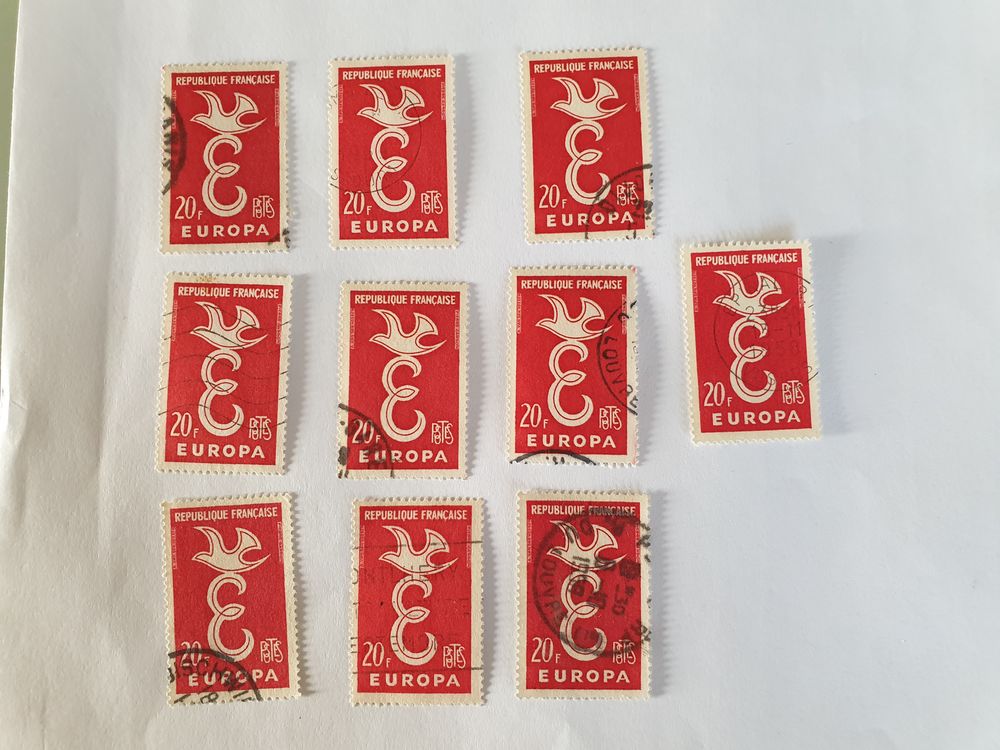 Timbre france Europa 20 f 1958 