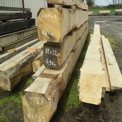 poutres chêne 40x40 longueur 4m50 1 Parthenay (79)