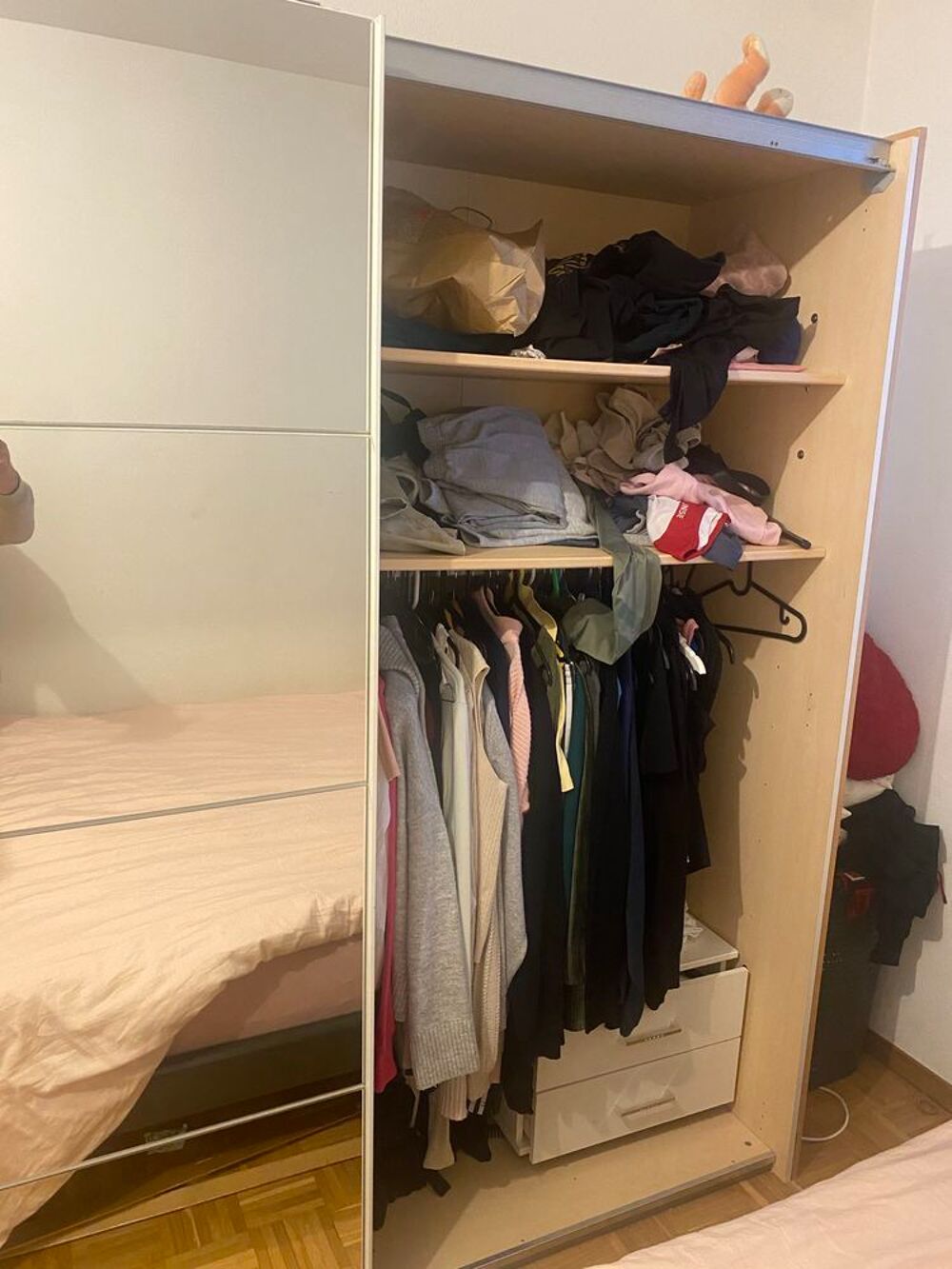 armoire portes coulissantes- miroir Meubles