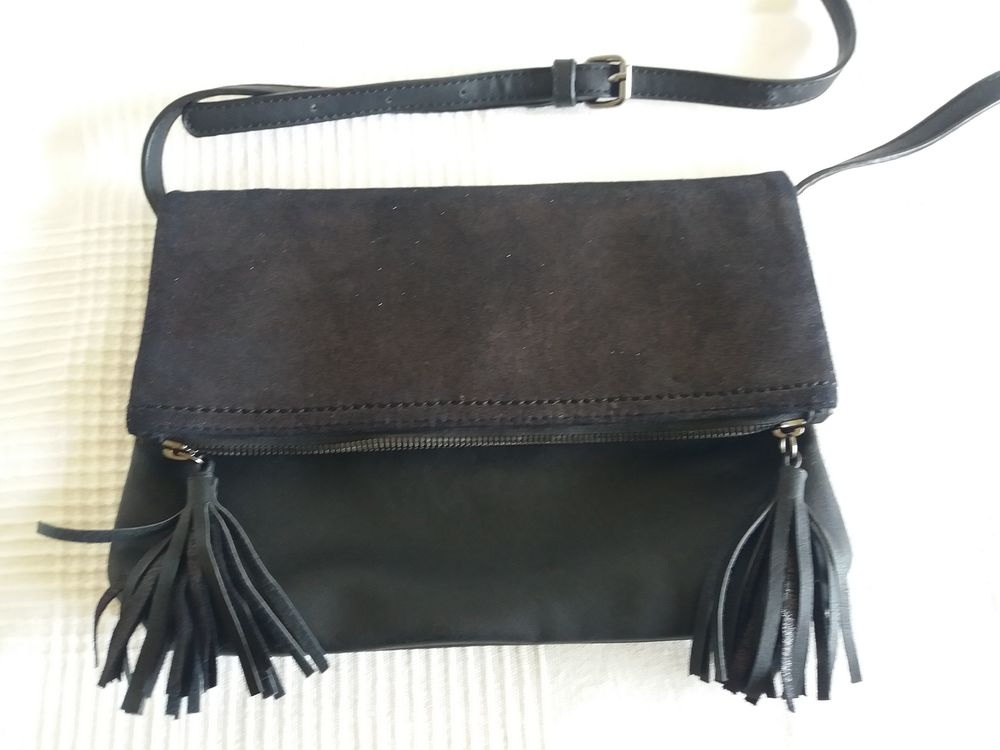 Sac noir paillet&eacute; Maroquinerie