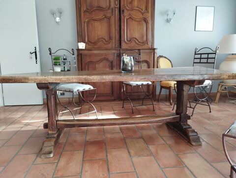 Trs belle table  de salle  manger chne du XIX idem sicle 2000 Hyres (83)