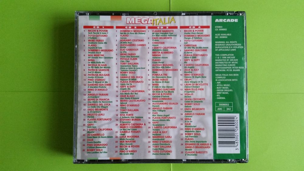 MEGA ITALIA CD et vinyles