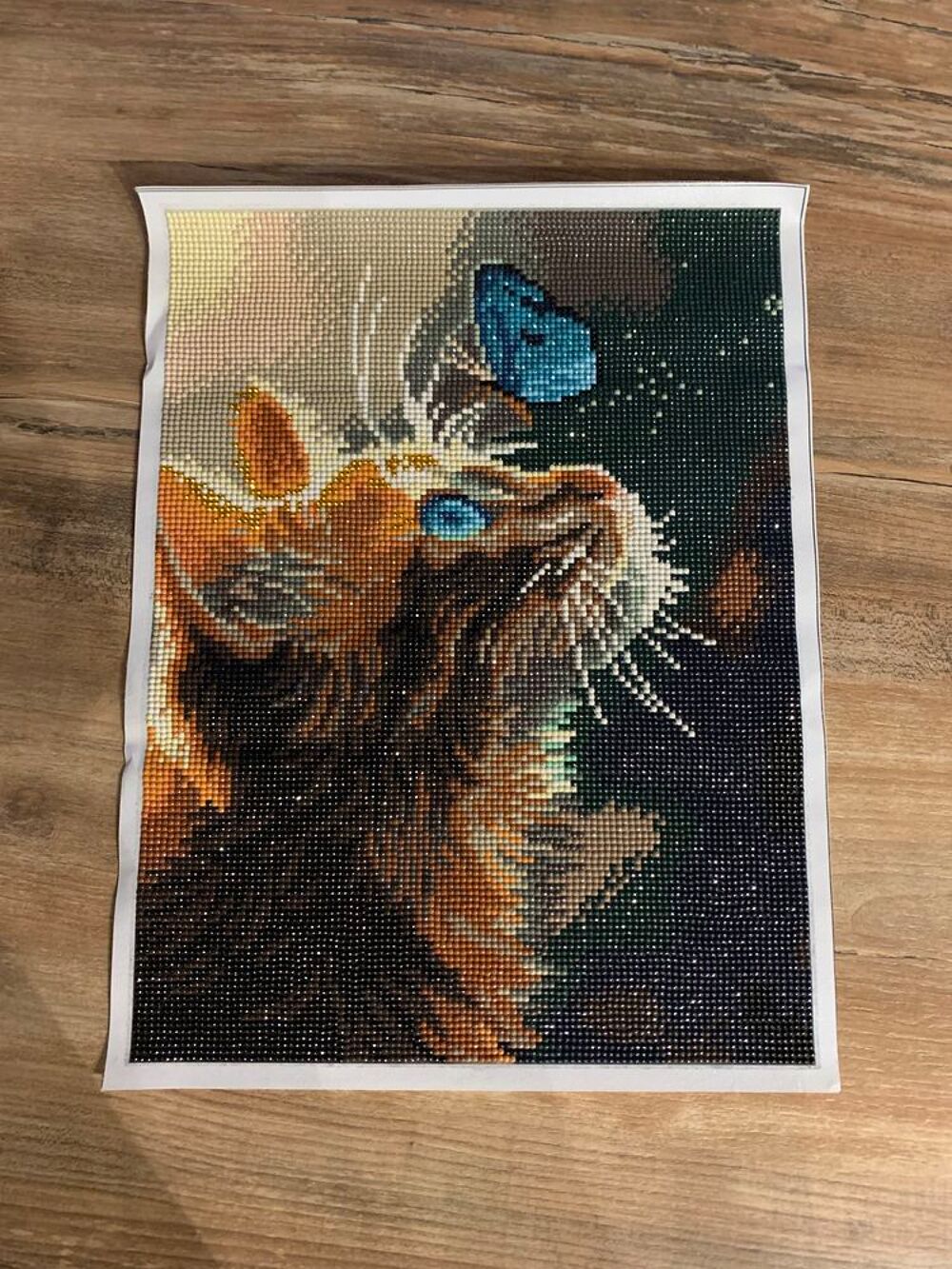 Diamond painting motif \'\' Chat \'\' Décoration