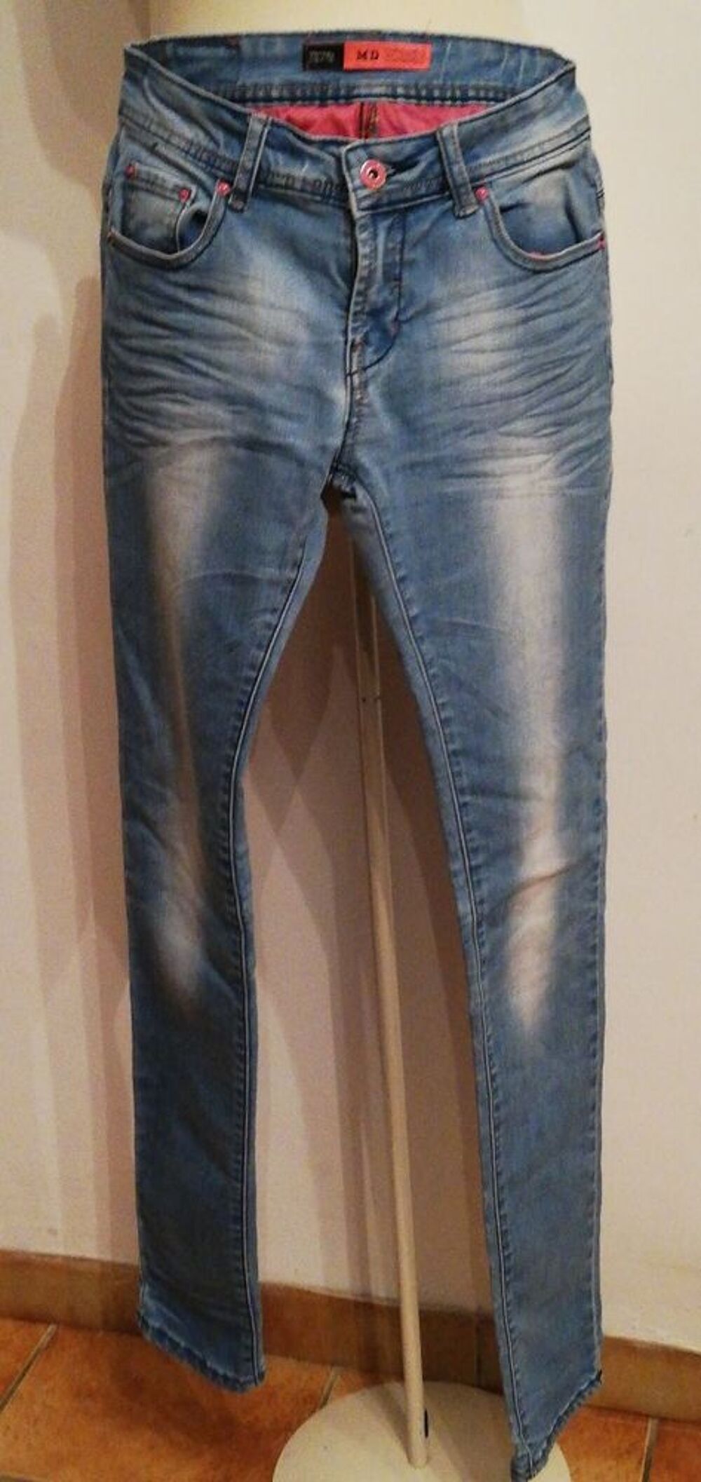 PANTALON/JEAN **MONDAY DENIM** Taille 38 BLEU Vêtements