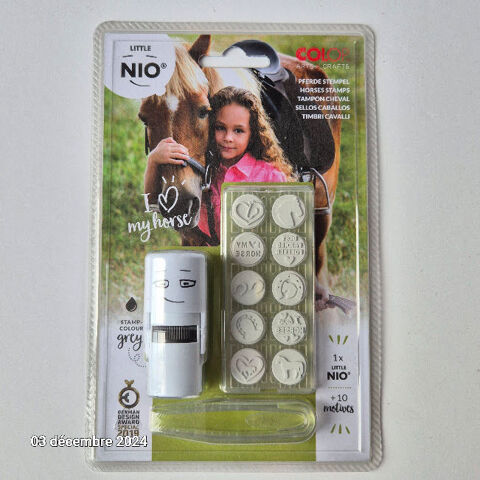 Set Tampon automatique sur le th�me du cheval, J'aime mon ch 8 Saumur (49)