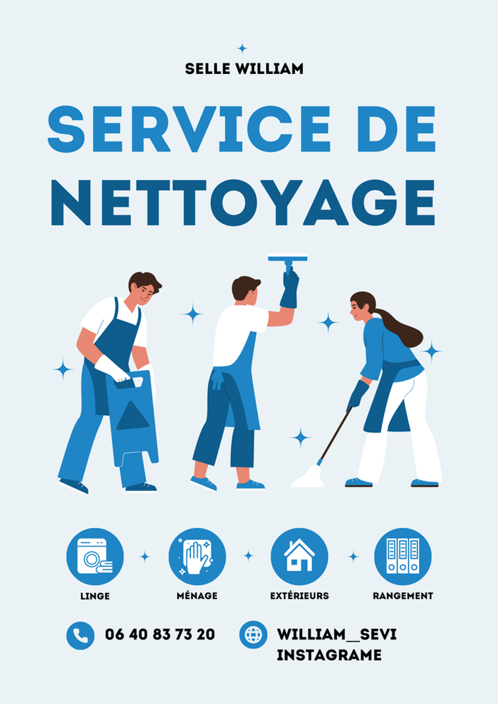   Service de nettoyage à domicile  