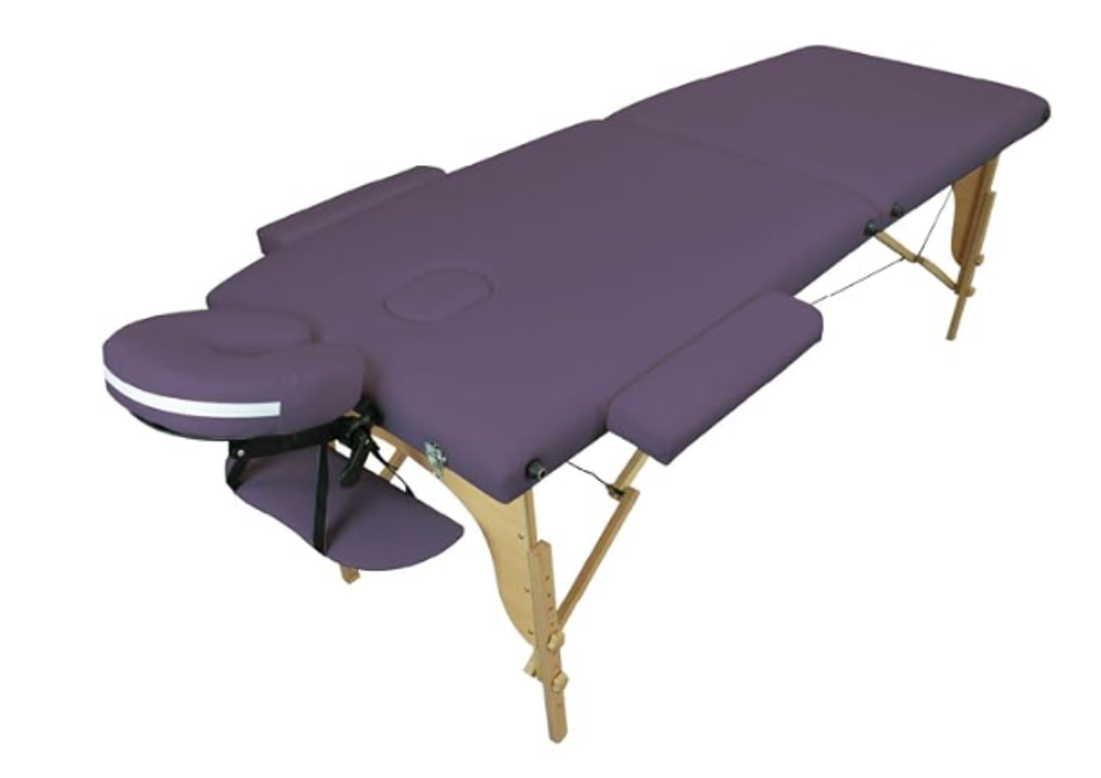 Table de massage pliante violette Meubles