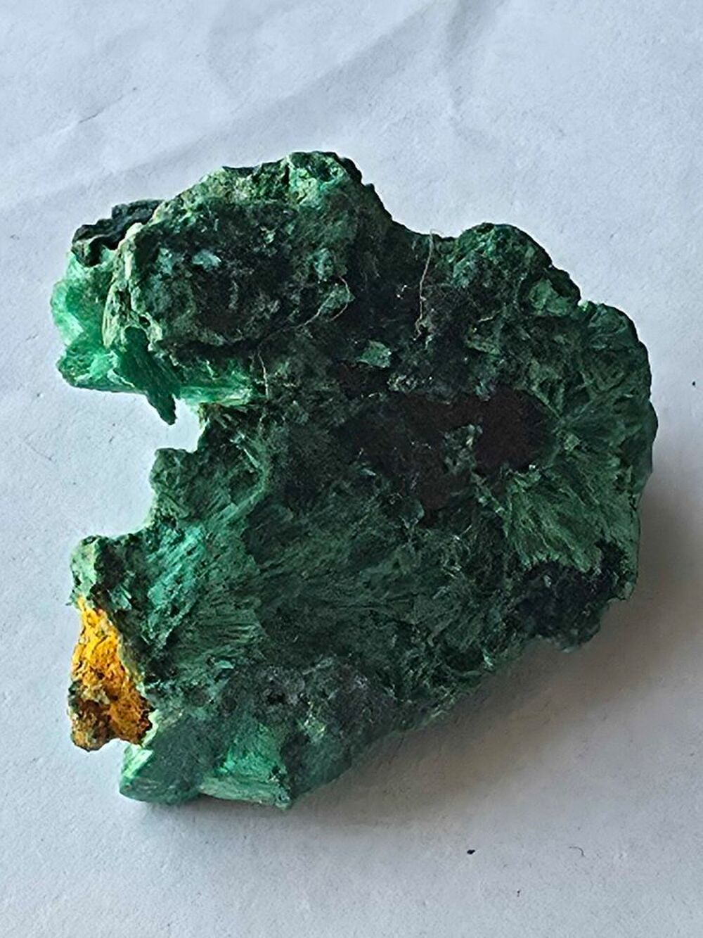 Min&eacute;ral de Collection : Malachite Fibreuse-Congo 