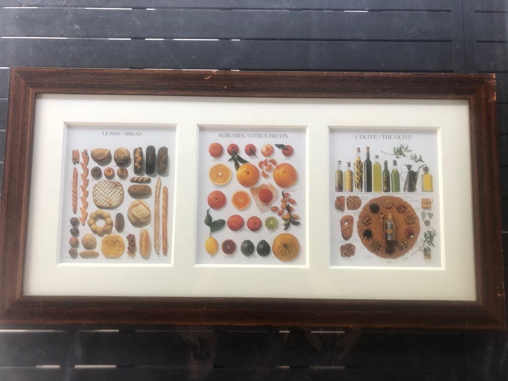 Tableau cadre bois et verre Décoration