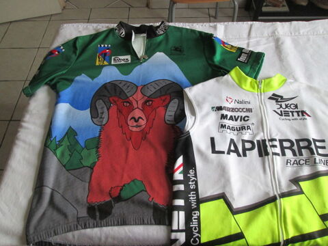 Lot 2 maillots/tee-shirts de vlo taille M 11 Chauriat (63)