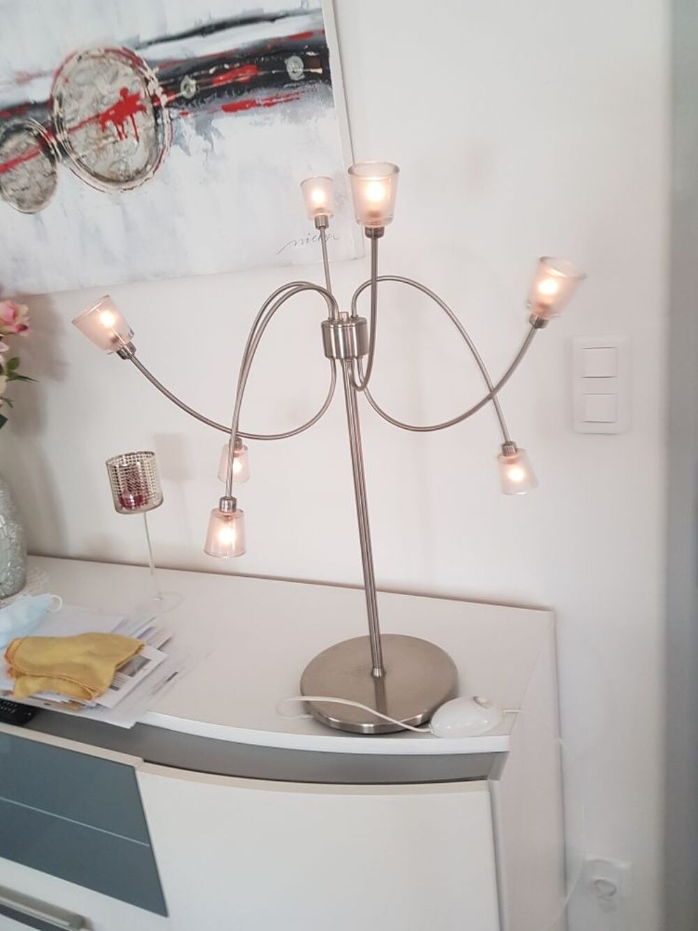 lustre de bahut 80 cms de haut moderne Meubles