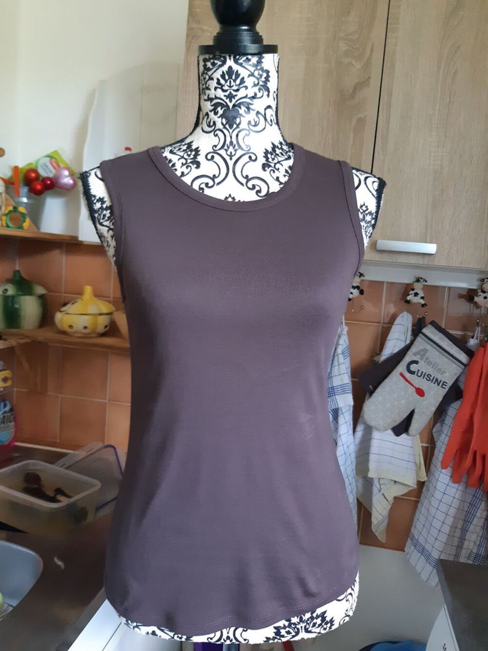 d&eacute;bardeur ,marron ,CAMAIEU ,TAILLE 2 Vêtements
