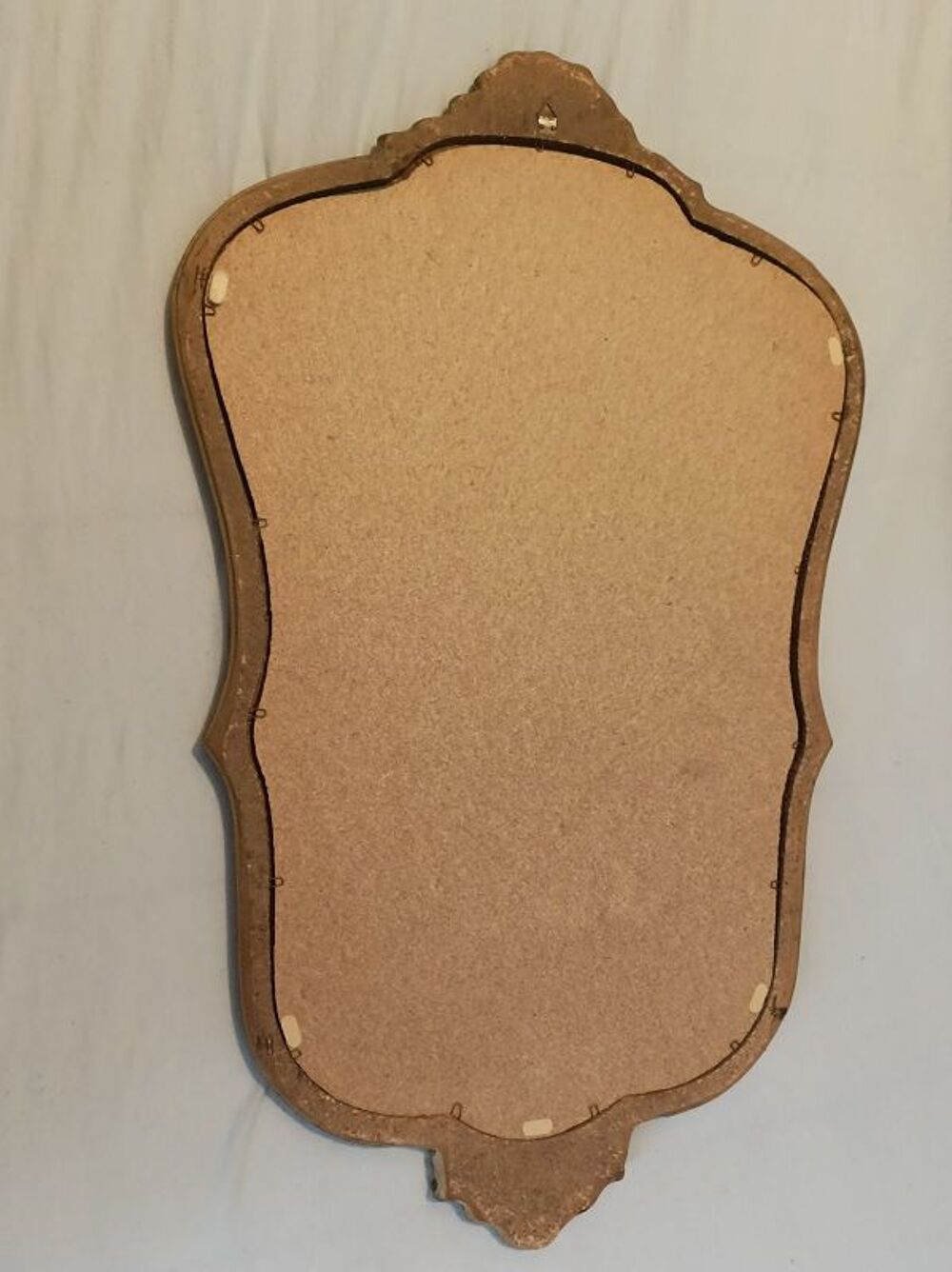 Miroir baroque Cadre bois sculpt&eacute; dor&eacute;e patin&eacute; dp 0823309 Décoration