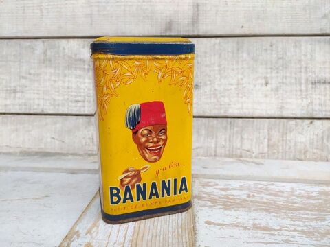 Ancienne Boite T�le Publicitaire Banania Chicor�e 32 Loches (37)