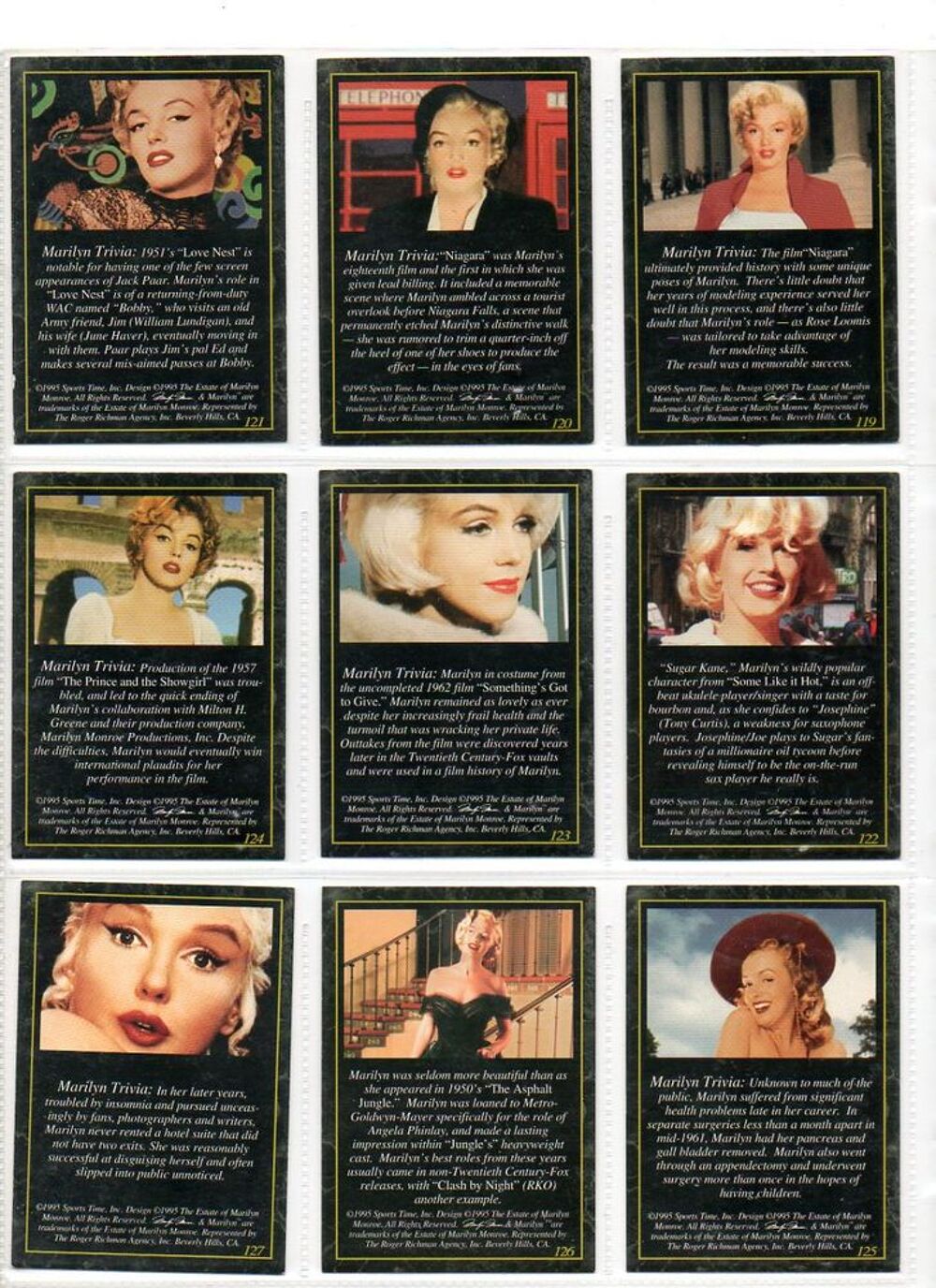 CARTES DE COLLECTION 