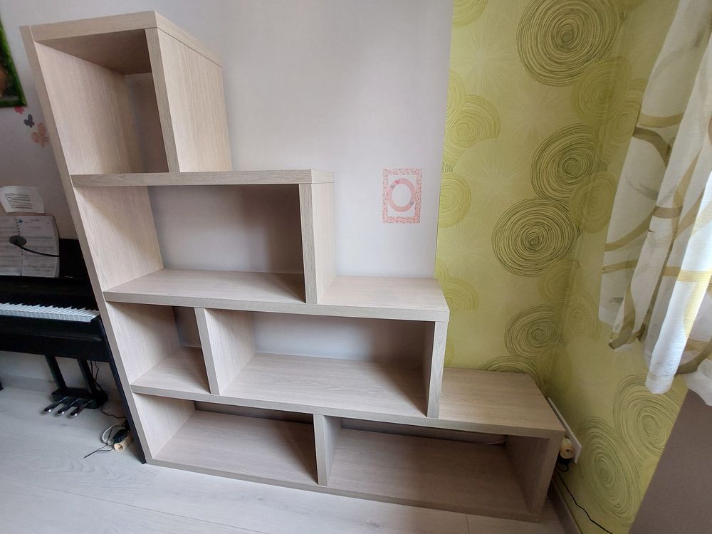 &Eacute;tag&egrave;re Modulaire en Escalier en bois Clair Meubles