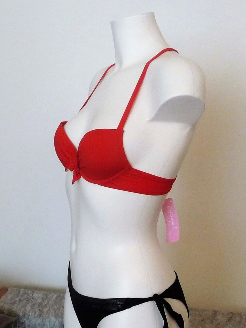 Haut Maillot Bain/ Soutien Gorge Rouge-Antigel Lise Charmel Vêtements