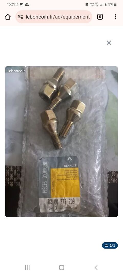 Pi&egrave;ces et &eacute;quipements Voiture Pi&egrave;ces et &eacute;quipements Voiture  occasion Domalain 35680