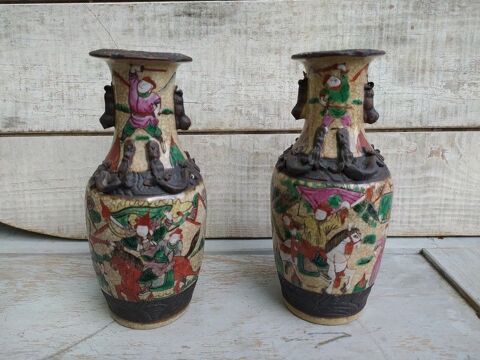 Anciens Vases Fa�ence Chine Nankin d�but XX�me 140 Loches (37)