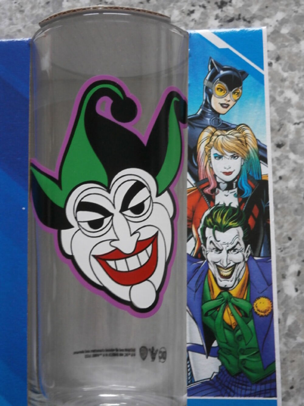 
Verres DComics du JOKER et HARLEY QUINN 