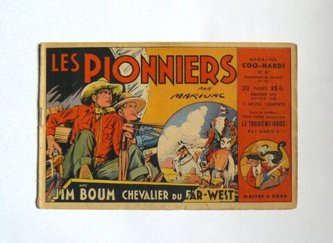Jim Boum : Les pionniers - Marijac - Coq Hardi n�61 - 1949 12 Argenteuil (95)