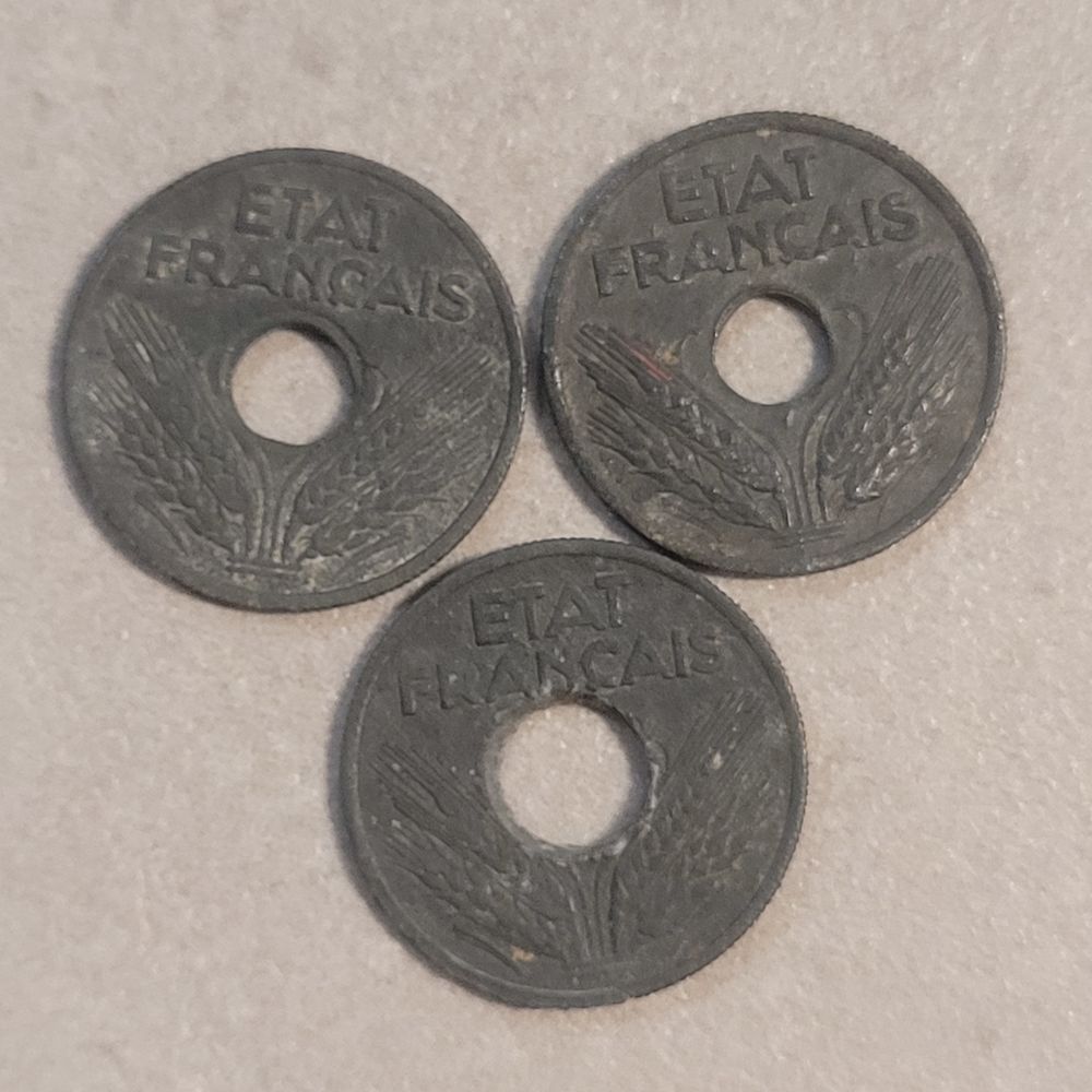 PI&Egrave;CES MONNAIE DE 1941 -1946 