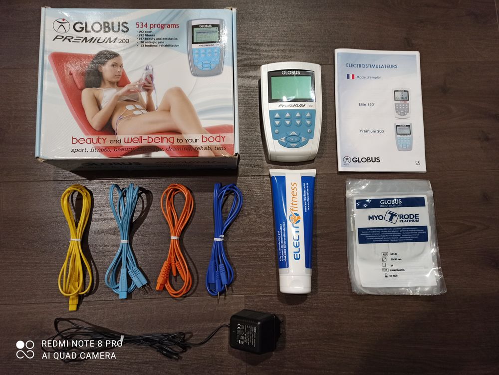 Pack &eacute;lectro stimulateur GLOBUS 200 PREMIUM + accessoires Sports