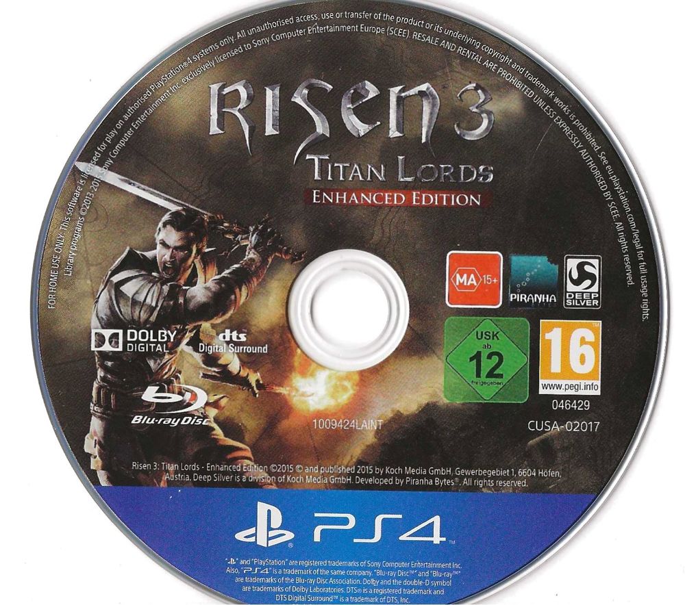 jeu ps4 risen 3 titan lords enchanced &eacute;dition Consoles et jeux vidéos