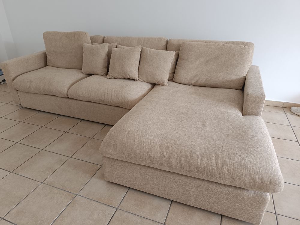 Canap&eacute; d'angle beige Meubles