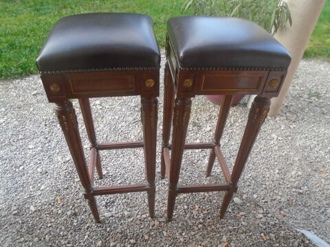 Tabourets chaise de bar acajou periode empire 150 Crissey (71)