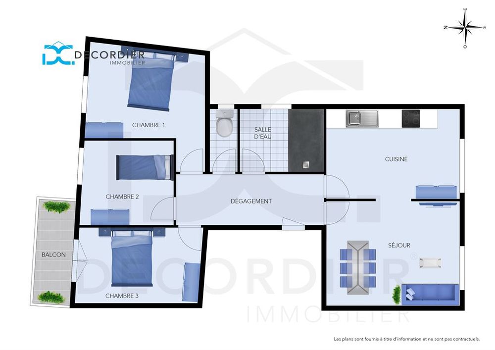 Vente Appartement EVIAN CENTRE T4 RENOVE Evian les bains