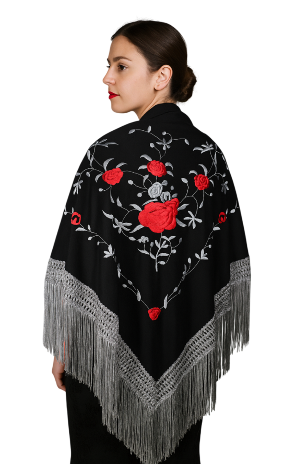 Ch&acirc;le Espagnol Multicouleur Noir Gris Rouge Vêtements