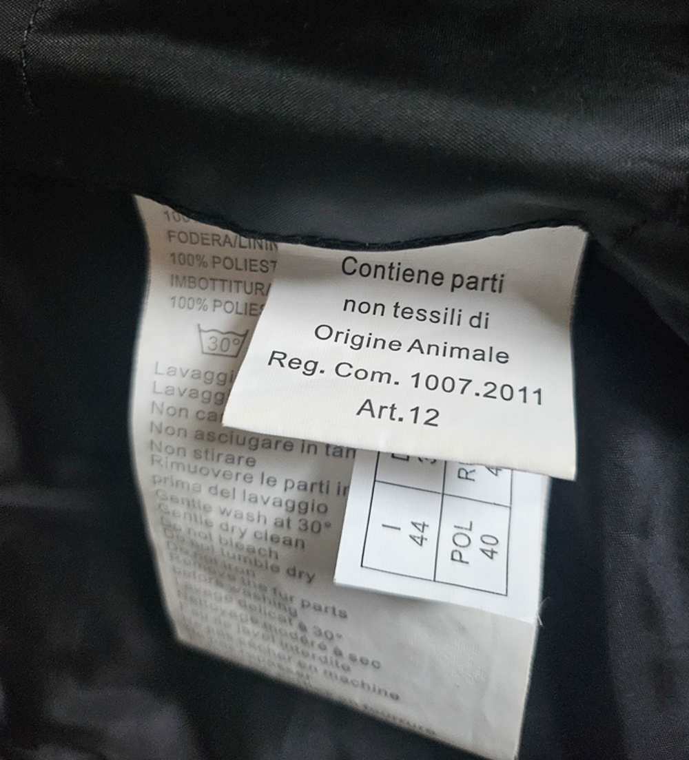 Blouson doudoune bleue noire Pregio Taille 42 Vêtements