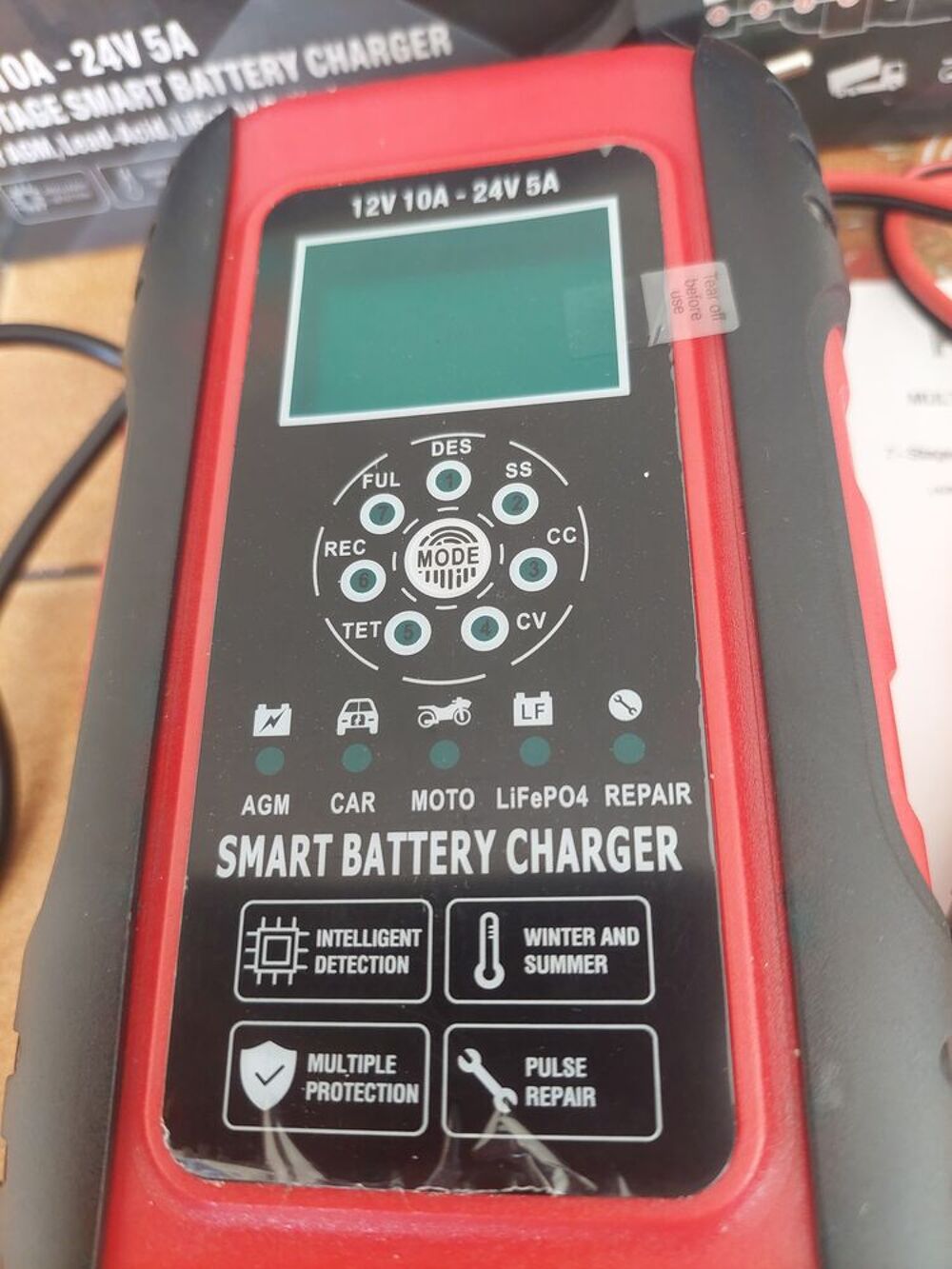 : chargeur de batterie voiture / moto / camion inte Bricolage