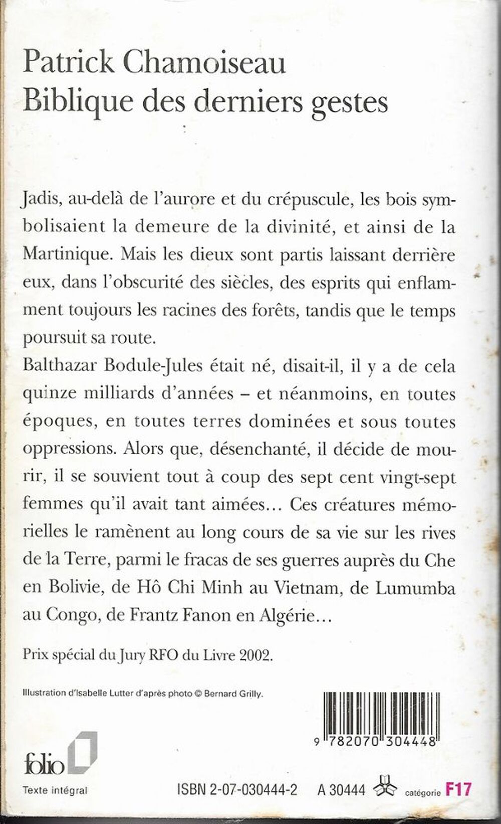 livre ,Biblique des Derniers Gestes Patrick Chamoiseau Livres et BD