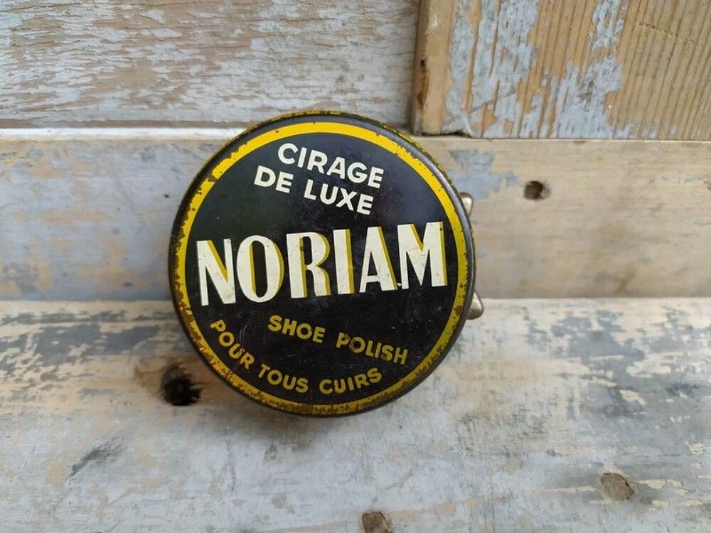 Ancienne Boite Publicitaire Cirage Noriam Shoe Polish Bondy 
