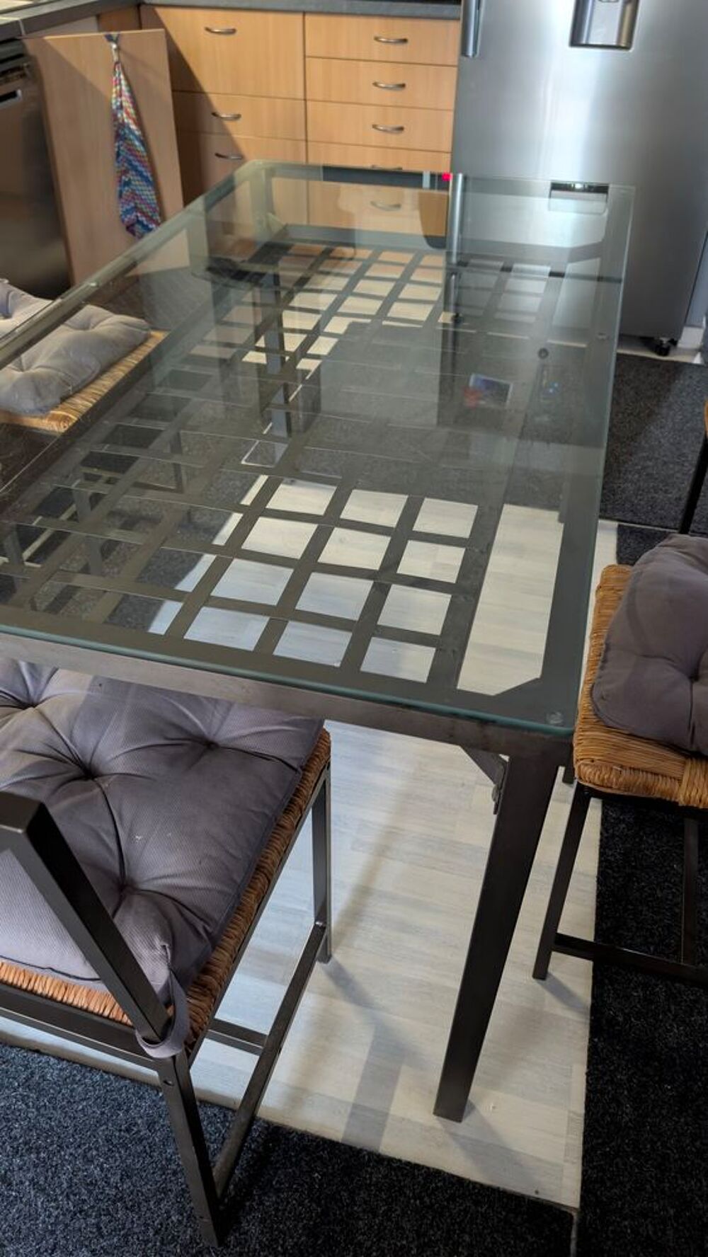 Table verre Ikea 150 x 80 Meubles