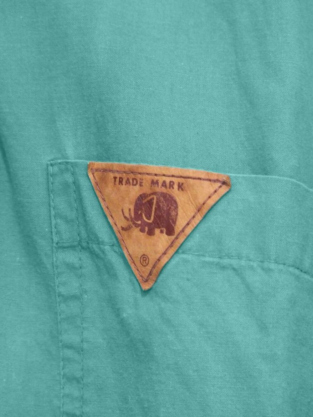 Chemise manche courte, Verte, T. 37 38 (S) TBE Vêtements