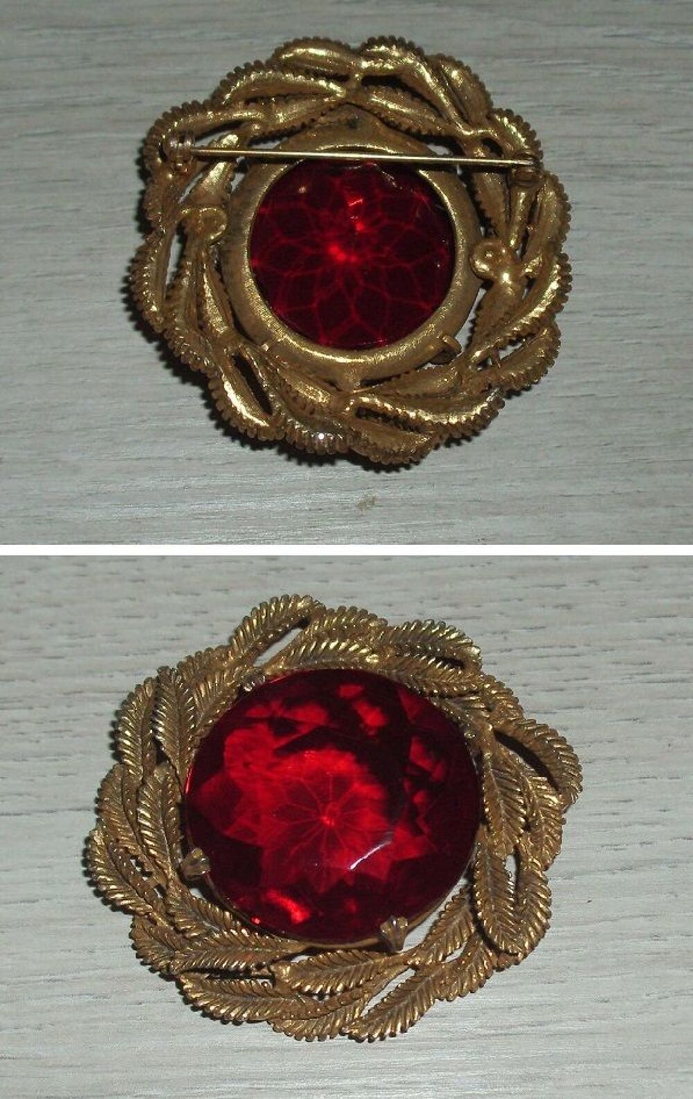 Deux Broches vintage Bijoux et montres