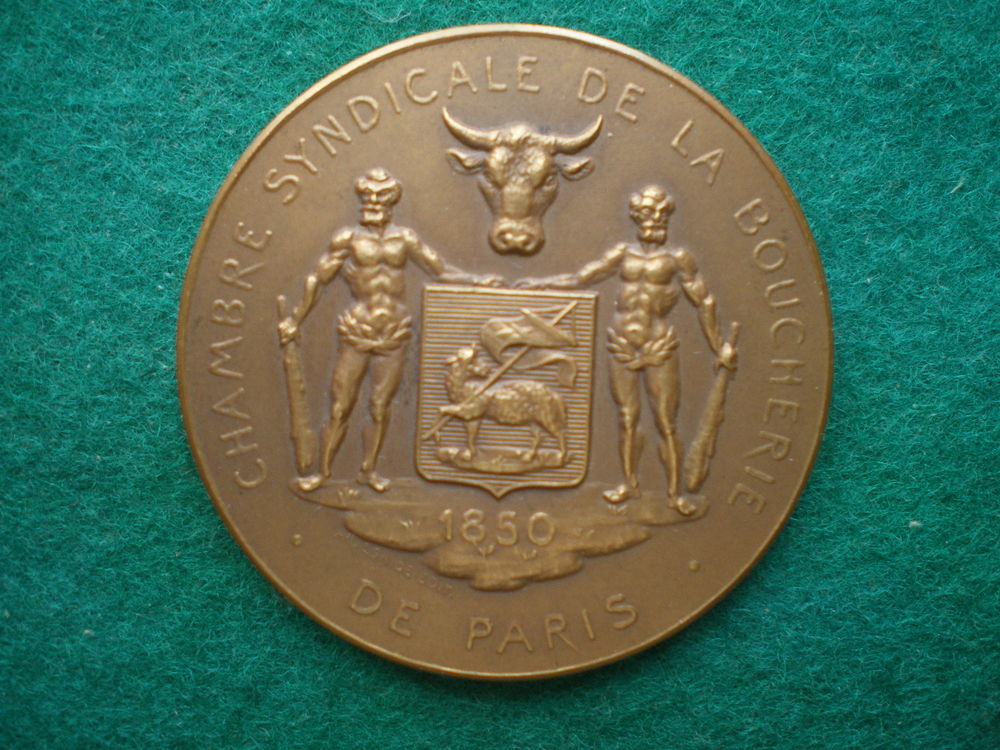 M&eacute;daille du Syndicat de la Boucherie de Paris. 