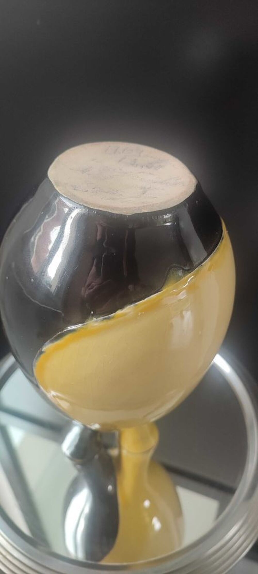 Vase &agrave; deux cols C&eacute;ramique vintage 1964. 