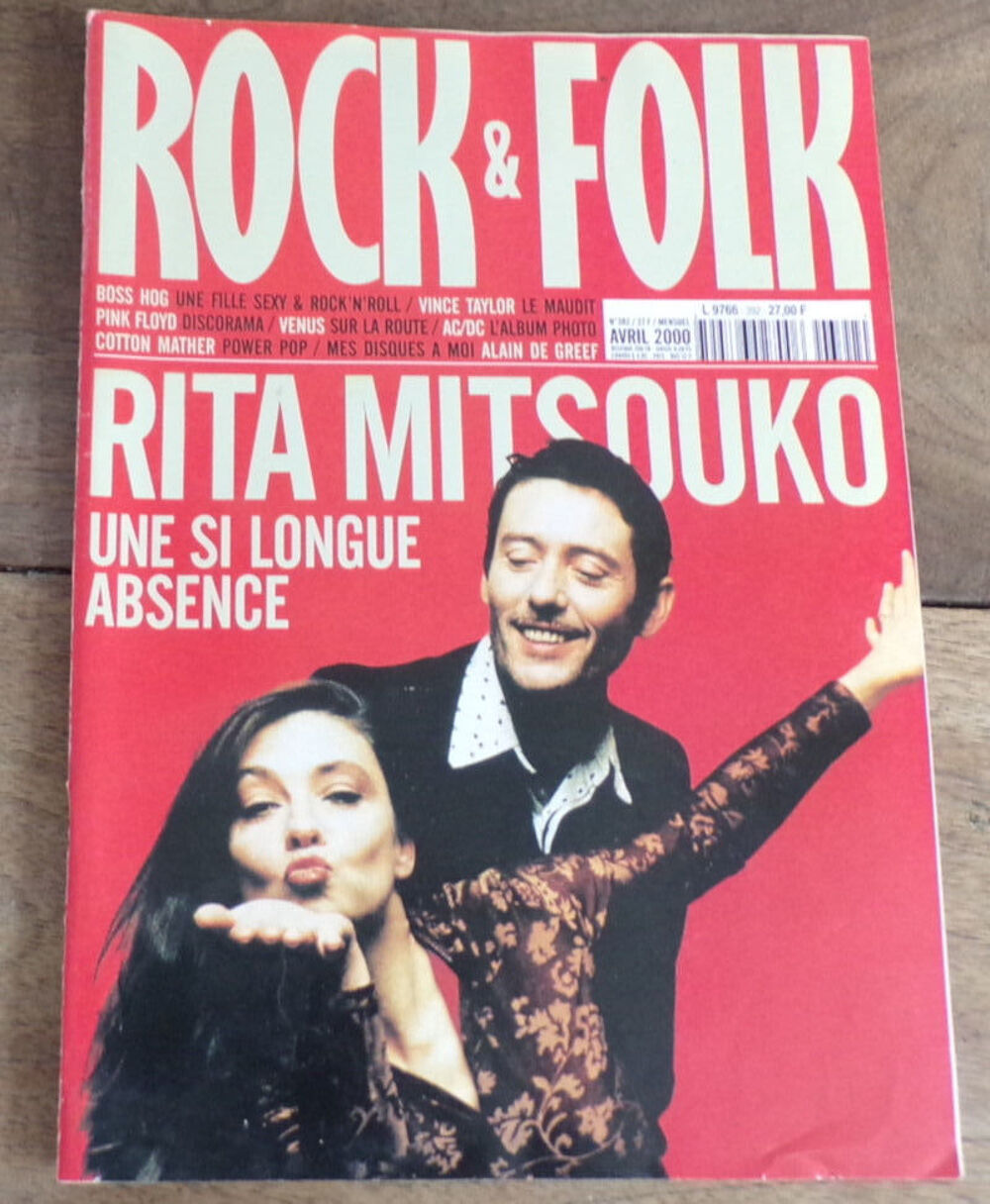 Rock &amp; Folk revue n&deg; 392 Rita Mitsouko Livres et BD